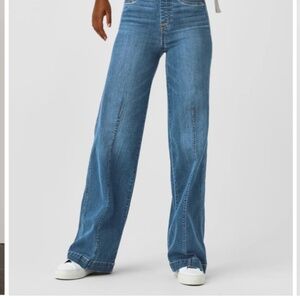 Spanx wide leg jeans,  tall medium